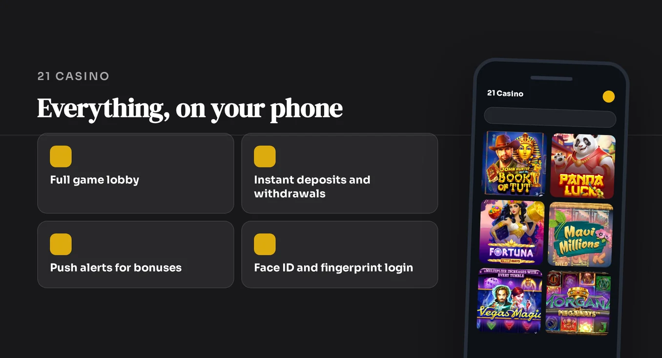 Install casino mobile app.
