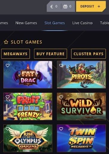 Play exciting slot games with various special features